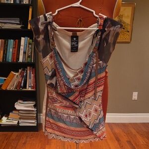 Point Zero Multicolor Zigzag Blouse